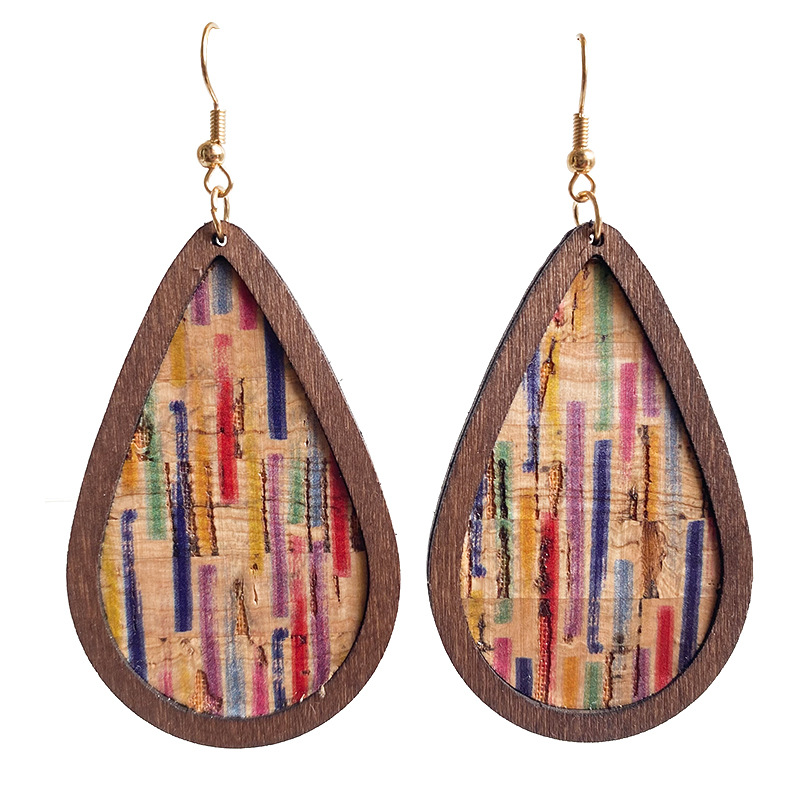 Vintage Classic Colorful Leather Wood Teardrop Dangle Drop Earrings for Women Wooden Jewelry for Newest Trendy
Vintage Classic Colorful Leather Wood Teardrop Dangle Drop Earrings for Women Wooden Jewelry for Newest Trendy