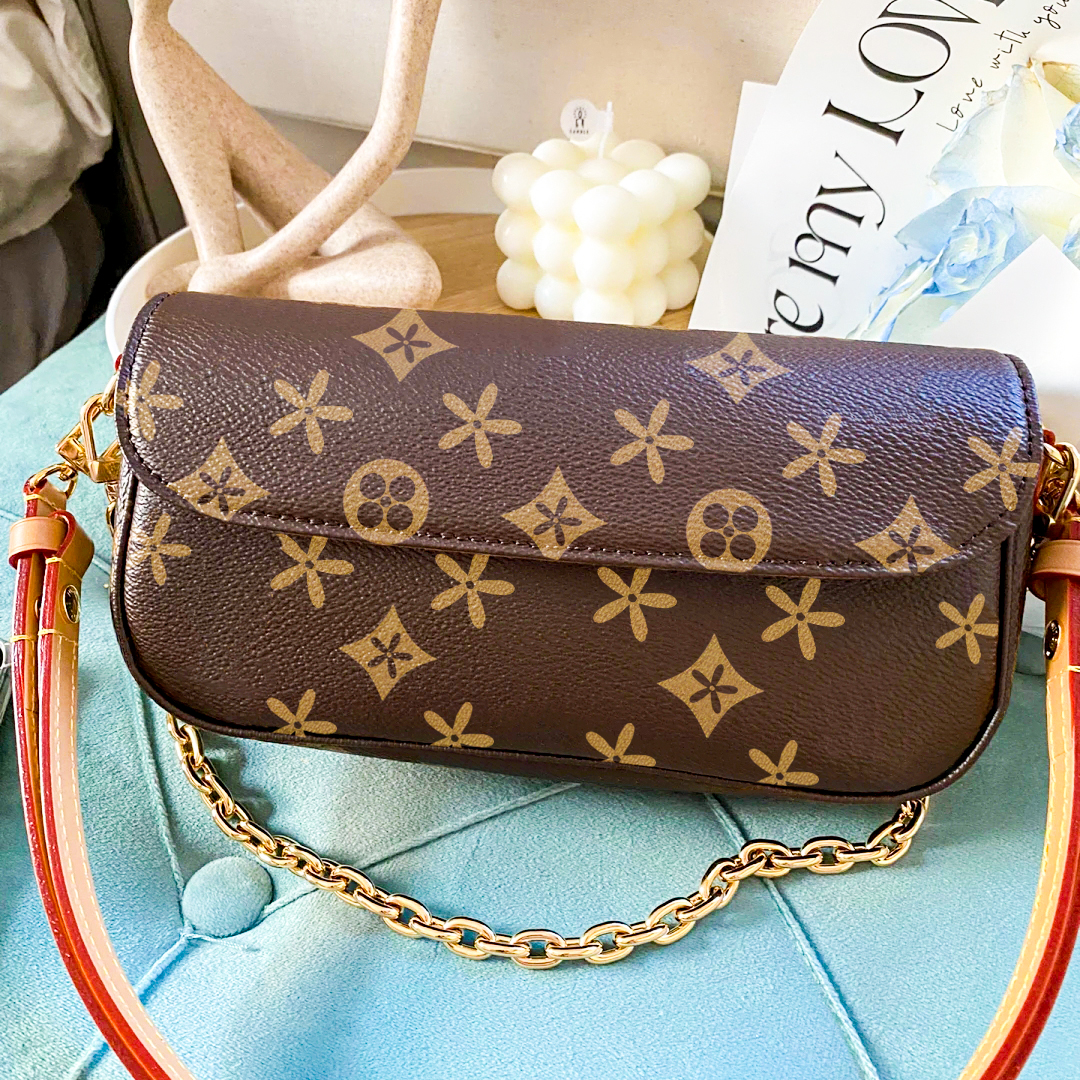 Designer Luxury purse shoulder bag M81911 M82210 fashion wallet on chain ivy bag womens man pochette vanity satchel trunk leather handbag cross body clutch tote bags, Damier ebene
Designer Luxury purse shoulder bag M81911 M82210 fashion wallet on chain ivy bag womens man pochette vanity satchel trunk leather handbag cross body clutch tote bags, Damier ebene