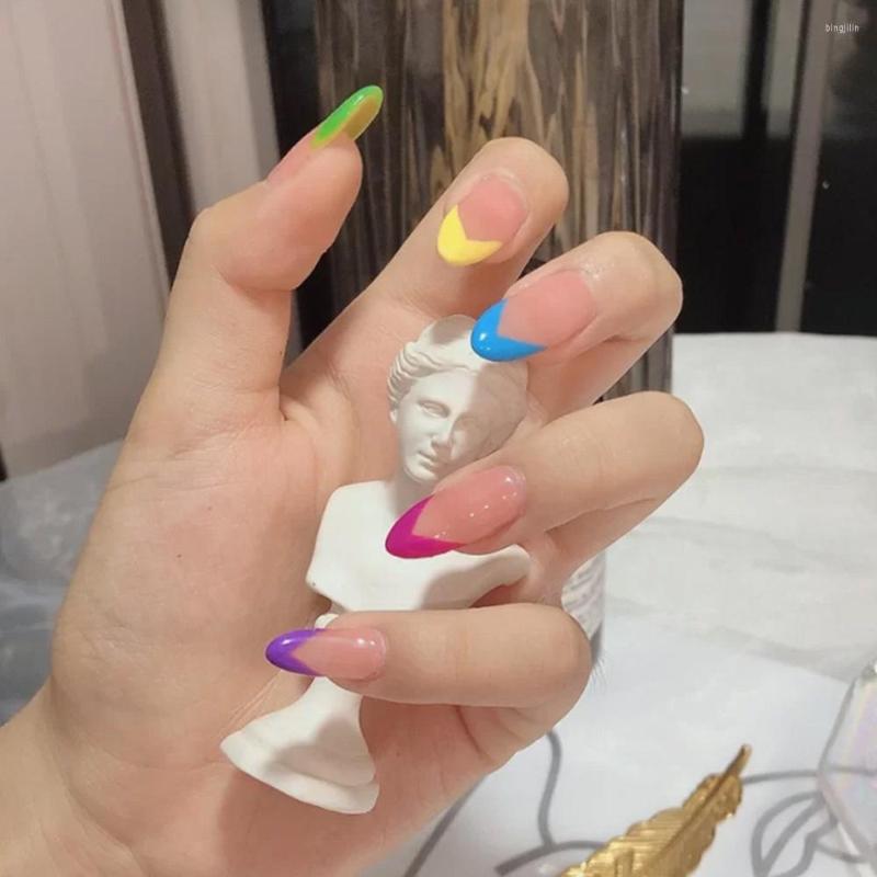 False Nails 24Pcs Candy Color UV Gel Acrylic Beauty Tools Manicure Abstract Art Buttterfly Nail Tips Ballerina Fake, 07
False Nails 24Pcs Candy Color UV Gel Acrylic Beauty Tools Manicure Abstract Art Buttterfly Nail Tips Ballerina Fake, 07