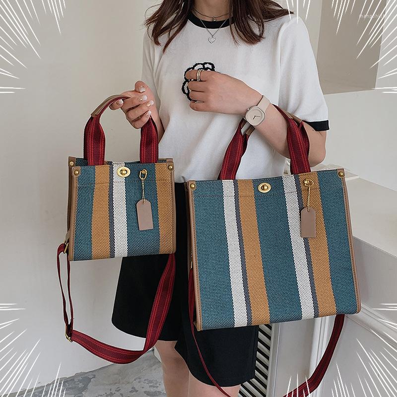 Evening Bags Canvas Tote Bag For Women Vintage Luxury Designer Shoulder Crossbody Female Handbag Shopping Hand Color Contacts Stripe, Black
Evening Bags Canvas Tote Bag For Women Vintage Luxury Designer Shoulder Crossbody Female Handbag Shopping Hand Color Contacts Stripe, Black