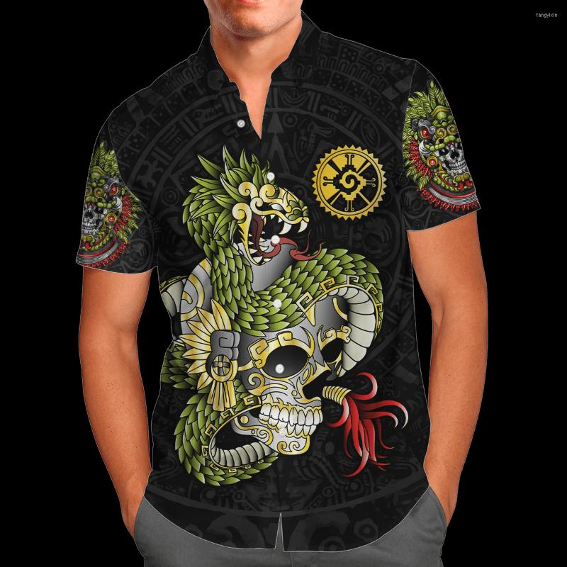Men's Casual Shirts Aztec Skull Snake Quetzalcoatl Hunab Ku 3D Shirt Hawaii Men Short Sleeve 2023 Oversized 5XL Chemise Homme, 08
Men's Casual Shirts Aztec Skull Snake Quetzalcoatl Hunab Ku 3D Shirt Hawaii Men Short Sleeve 2023 Oversized 5XL Chemise Homme, 08