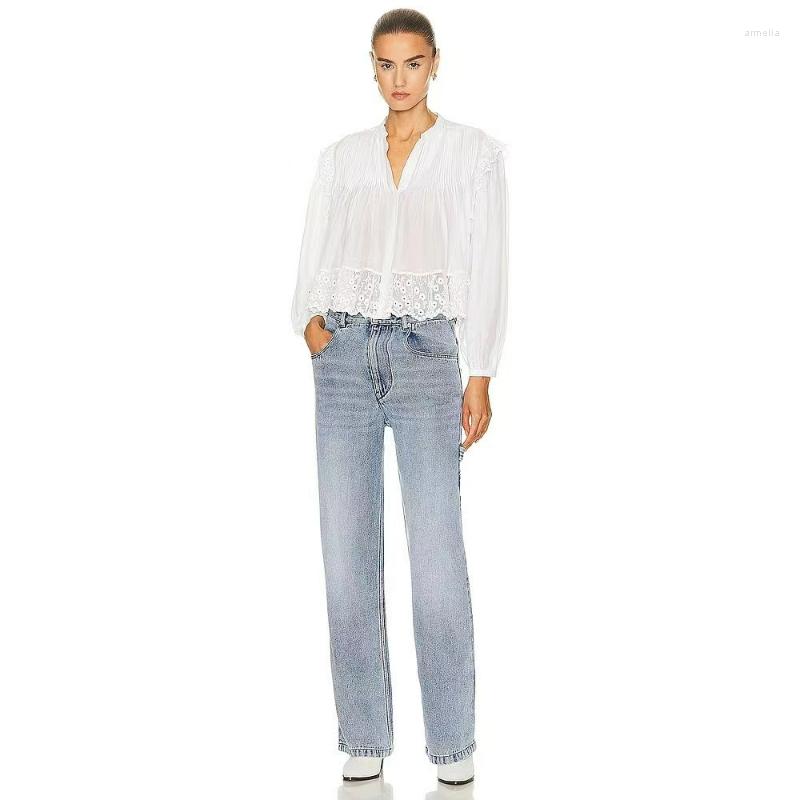 Women' Blouses 2023 Early Spring Women Product Round Neck Three-dimensional Floral Lace Lantern Sleeve Long-sleeved Shirt, Black
Women' Blouses 2023 Early Spring Women Product Round Neck Three-dimensional Floral Lace Lantern Sleeve Long-sleeved Shirt, Black