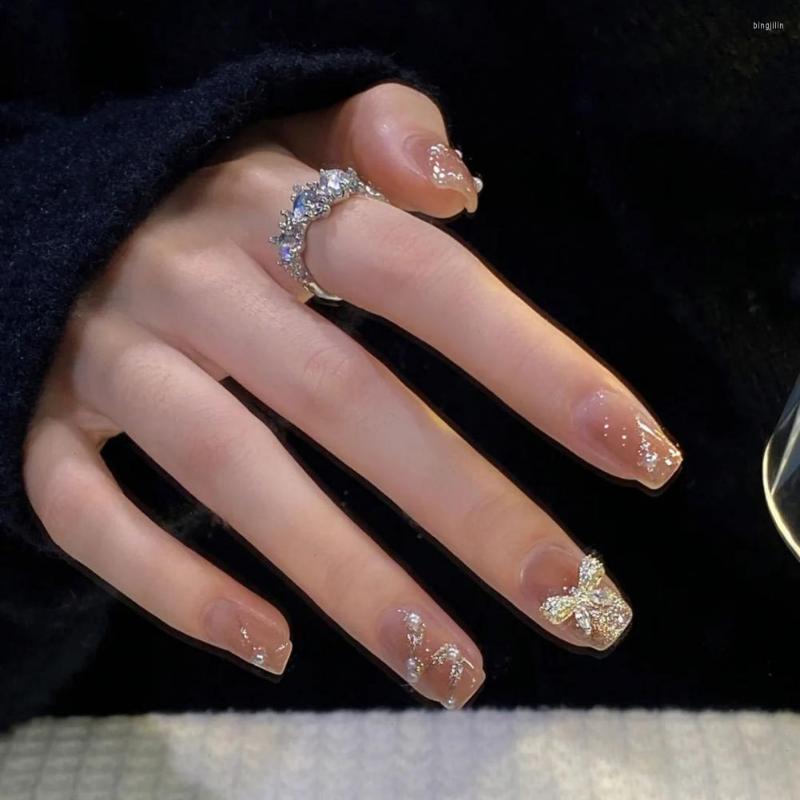 False Nails 1 Set Beautiful Faux Nail Harmless Ultra-thin Artificial Japanese Style Glossy Texture Tips, Nude pink
False Nails 1 Set Beautiful Faux Nail Harmless Ultra-thin Artificial Japanese Style Glossy Texture Tips, Nude pink