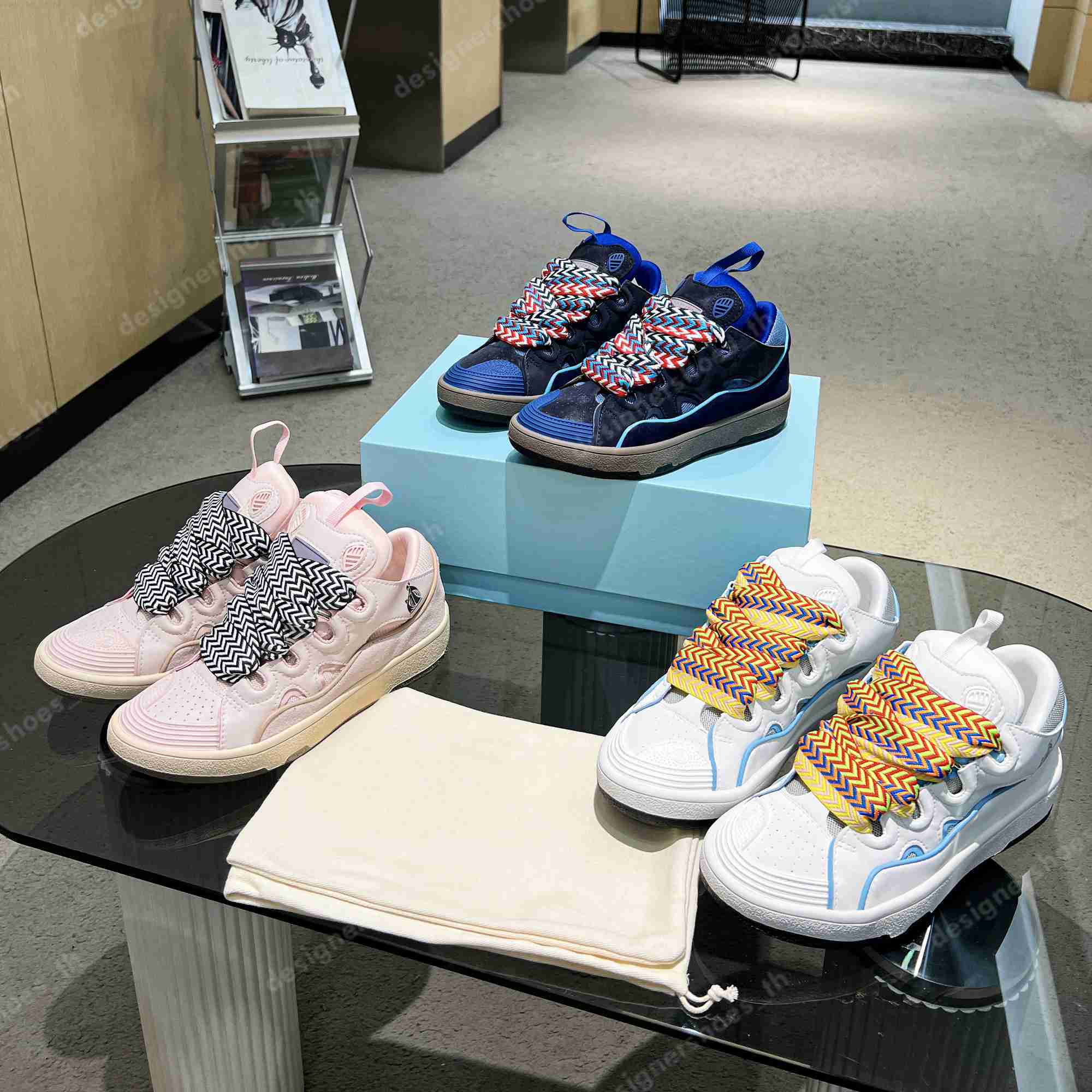 Designer Sneakers Nappa Calfskin Shoes LEATHER CURB Men Women Trainers Collage Lace Sneaker Mesh Womens Trainers Rubber Shoe
Designer Sneakers Nappa Calfskin Shoes LEATHER CURB Men Women Trainers Collage Lace Sneaker Mesh Womens Trainers Rubber Shoe