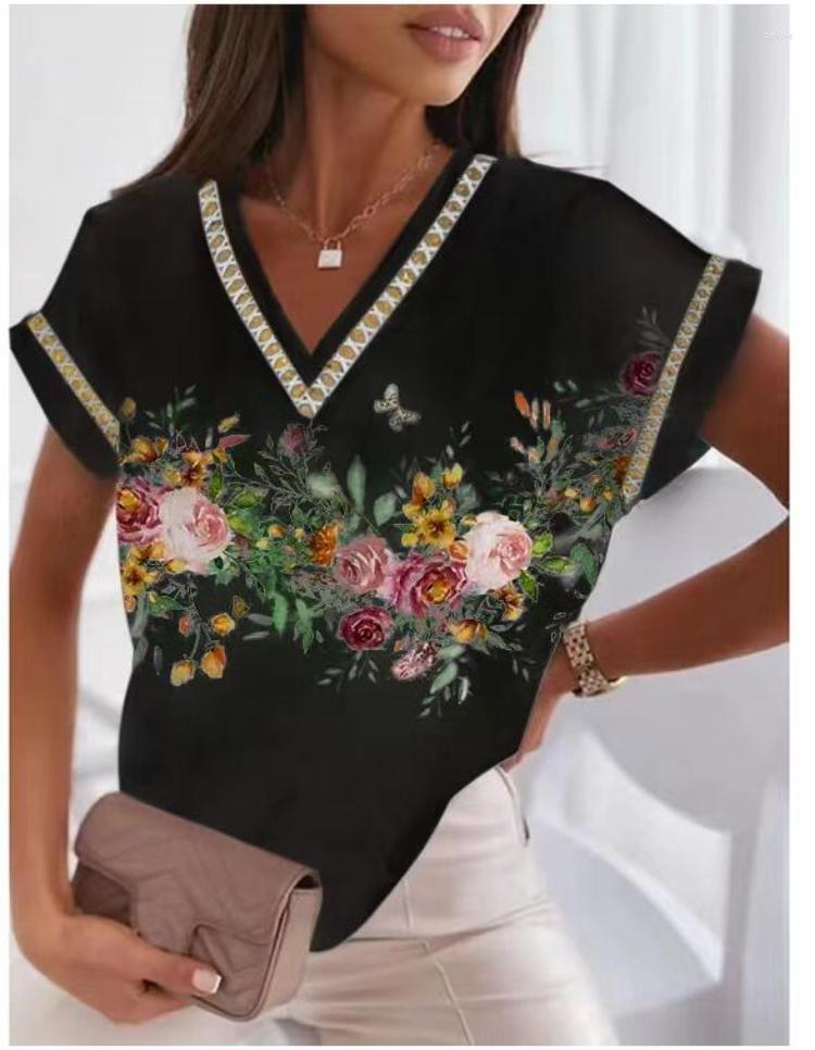 Women's Blouses 2023 Casual Spring Summer Women Shirts Print Vintage Pullover Loose Fashion Short-sleeved V-neck Floral Printed Tops, Yellow
Women's Blouses 2023 Casual Spring Summer Women Shirts Print Vintage Pullover Loose Fashion Short-sleeved V-neck Floral Printed Tops, Yellow