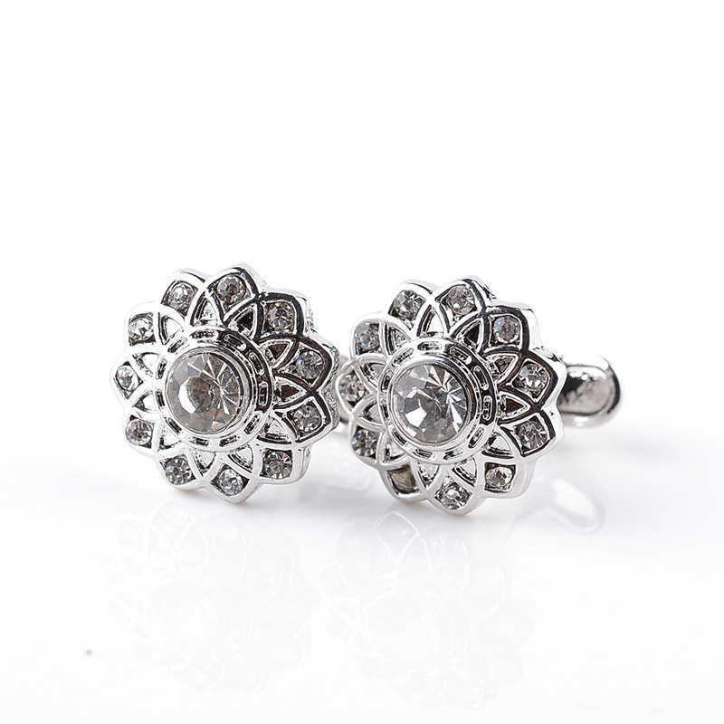 Cuff Links White collar executive wearing white shirt Hot new fashion alloy crystal jewelry women's French cufflinks G220525
Cuff Links White collar executive wearing white shirt Hot new fashion alloy crystal jewelry women's French cufflinks G220525
