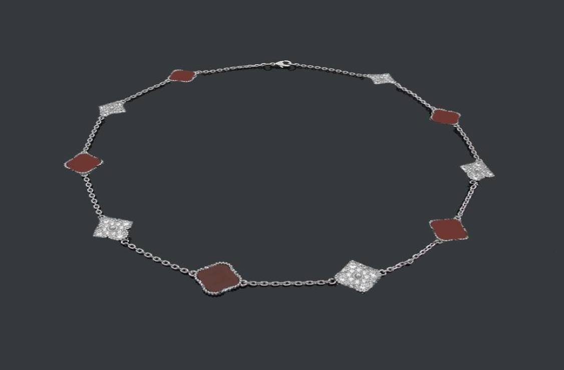pendant necklaces designer jewelry luxury cjewelers VC letter ten Four leaf flower full diamond necklace in the long original pack4032622
pendant necklaces designer jewelry luxury cjewelers VC letter ten Four leaf flower full diamond necklace in the long original pack4032622