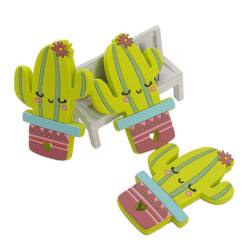 Crystal Chenkai 5PCS Cactus Shaped Silicone Teether Baby Sensory Pendant Food Grade For DIY Infant Lovely Nursing Shower Pacifier Gifts
Crystal Chenkai 5PCS Cactus Shaped Silicone Teether Baby Sensory Pendant Food Grade For DIY Infant Lovely Nursing Shower Pacifier Gifts