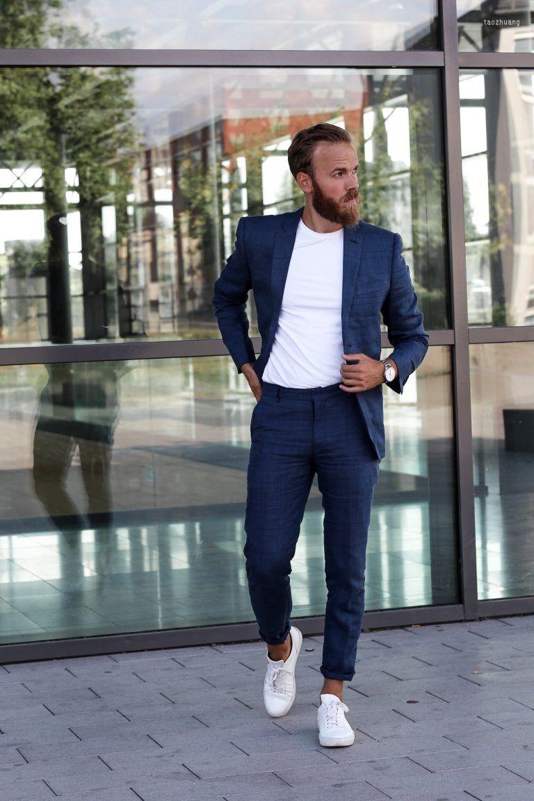 Men's Suits 2023 Latest Design Summer Suit For Men Navy Blue Notch Lapel High Street 2 Pieces Wedding Groomsman Blazer Set With Pants
Men's Suits 2023 Latest Design Summer Suit For Men Navy Blue Notch Lapel High Street 2 Pieces Wedding Groomsman Blazer Set With Pants