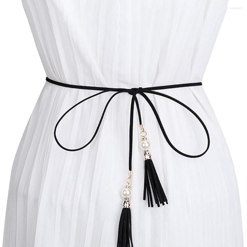 Belts Luxury Ladies Fashion National Style Hollow Tassel Knotted Tie Belt Thin Waist Chain Women's Waistband Dress Accessories, White
Belts Luxury Ladies Fashion National Style Hollow Tassel Knotted Tie Belt Thin Waist Chain Women's Waistband Dress Accessories, White