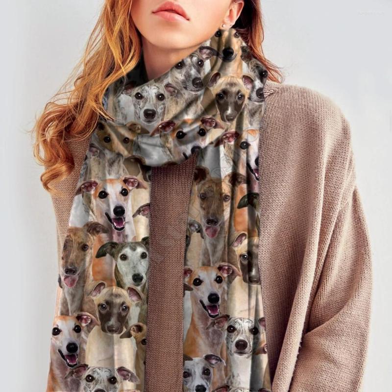Scarves Whippet 3D Printed Imitation Cashmere Scarf Autumn And Winter Thickening Warm Funny Dog Shawl
Scarves Whippet 3D Printed Imitation Cashmere Scarf Autumn And Winter Thickening Warm Funny Dog Shawl