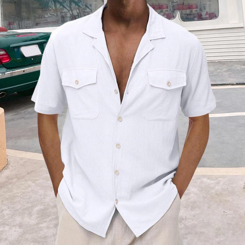 Men's T Shirts Tall Man For Men Button Men's Casual Cardigan Short Sleeve Double Pocket Shirt Mens Active Tee, White
Men's T Shirts Tall Man For Men Button Men's Casual Cardigan Short Sleeve Double Pocket Shirt Mens Active Tee, White