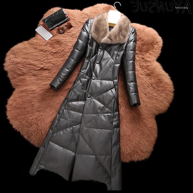 Women's Leather 2023 Genuine Sheepskin Coat Women's Real Collar Jacket Long Down Jackets Korean Manteau Femme Cuir 1219, Black
Women's Leather 2023 Genuine Sheepskin Coat Women's Real Collar Jacket Long Down Jackets Korean Manteau Femme Cuir 1219, Black