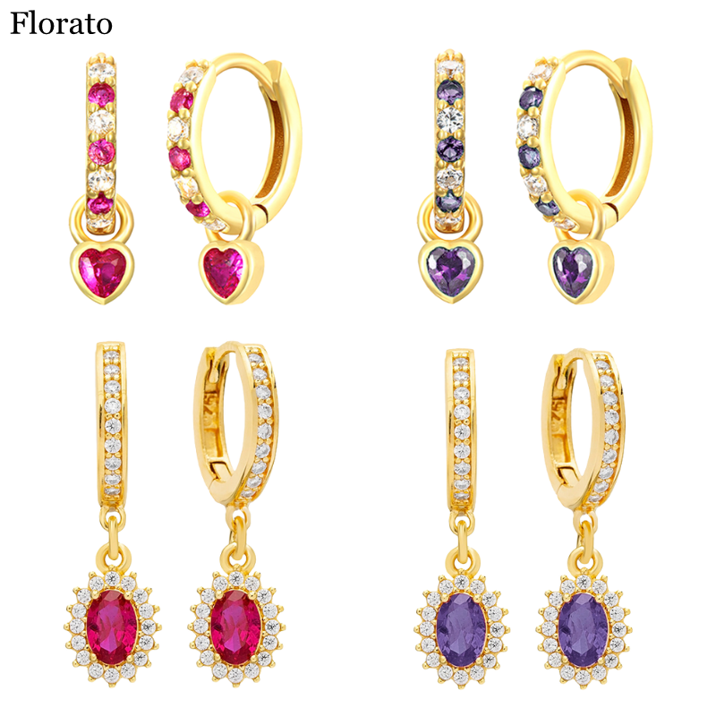 Women's 925 Sterling Silver Ear Needle Crystal Chain Stud Earrings Colorful Zircon Hoop Luxury Earrings Fashion Wedding Jewelry
Women's 925 Sterling Silver Ear Needle Crystal Chain Stud Earrings Colorful Zircon Hoop Luxury Earrings Fashion Wedding Jewelry