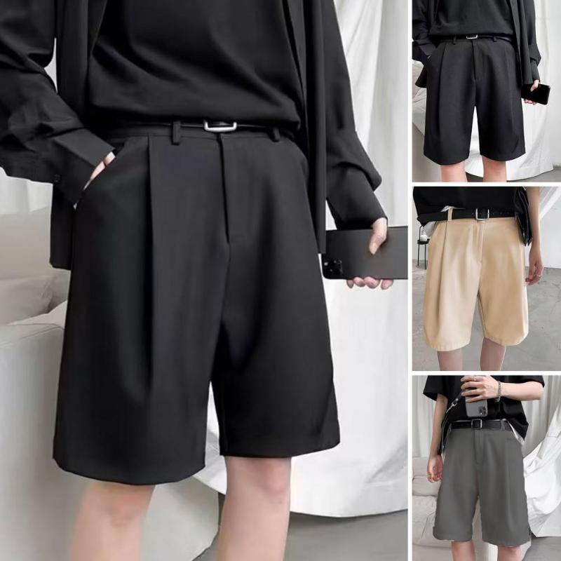 Men's Shorts Stylish Work Korean Style Sweat Absorption Suit Men Knee-Length Short Pants, Black
Men's Shorts Stylish Work Korean Style Sweat Absorption Suit Men Knee-Length Short Pants, Black