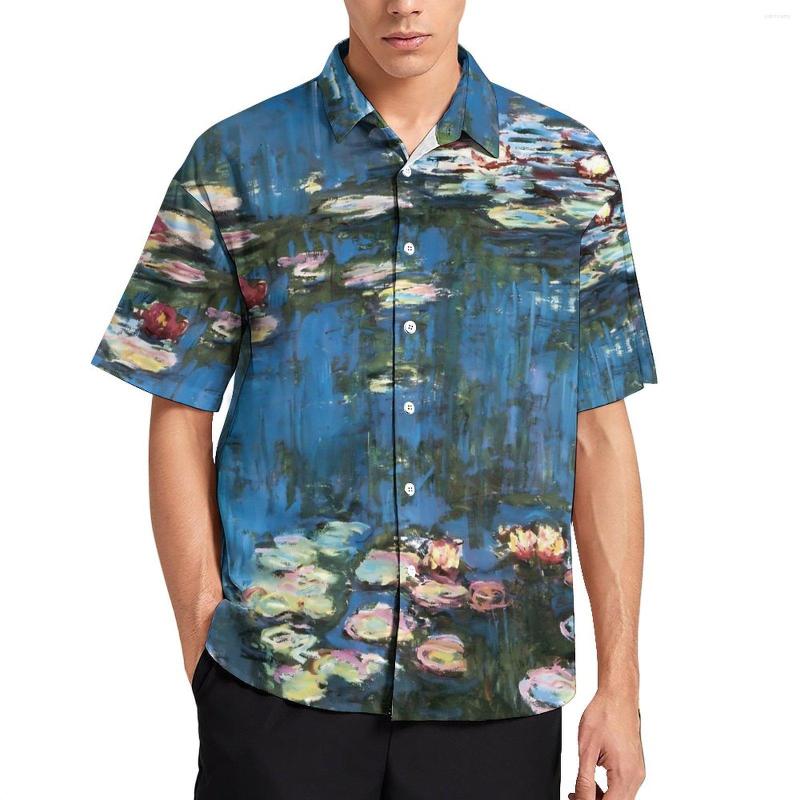 Men's Casual Shirts Water Beach Shirt Claude Monet Hawaiian Man Fashion Blouses Short Sleeve Custom Tops Plus Size, Style-2
Men's Casual Shirts Water Beach Shirt Claude Monet Hawaiian Man Fashion Blouses Short Sleeve Custom Tops Plus Size, Style-2