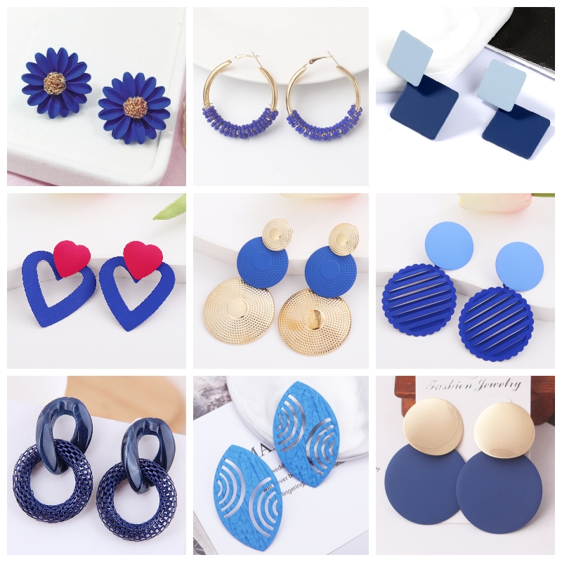 Blue Color Geometric Earrings for Women Bohemian Flower Butterfly Pendants Female Dangle Earrings 2022 aretes de mujer
Blue Color Geometric Earrings for Women Bohemian Flower Butterfly Pendants Female Dangle Earrings 2022 aretes de mujer