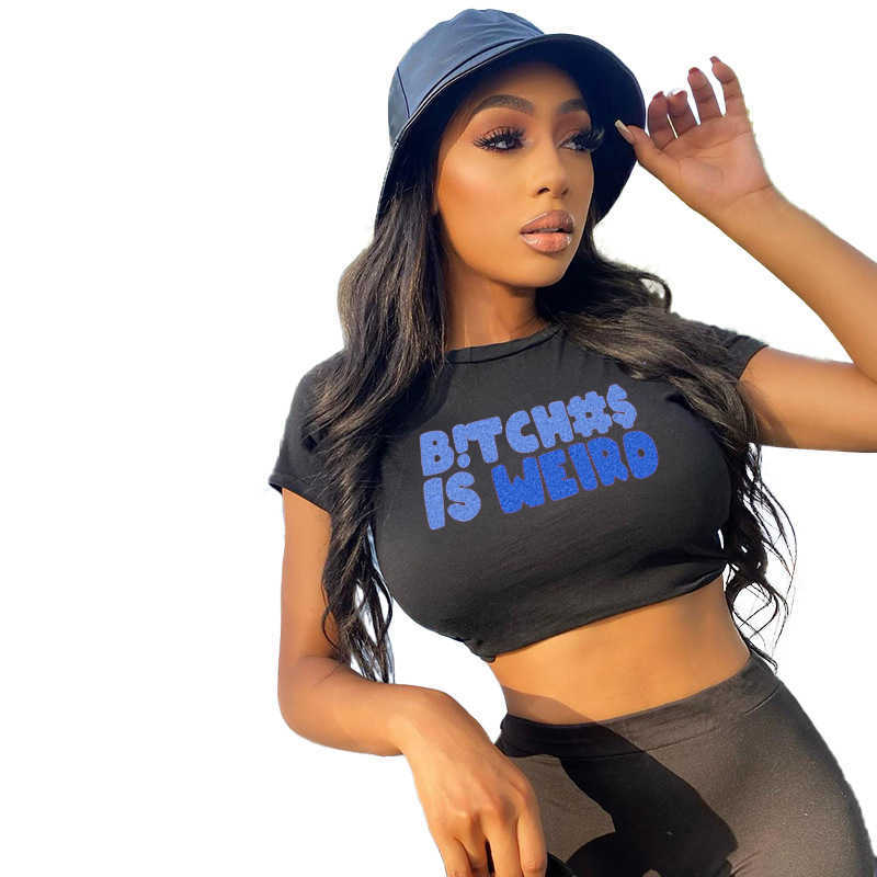 women cotton blouse 2023 summer Kasilo Apparel Womens Letter Printing T-shirt Top fashion shirts