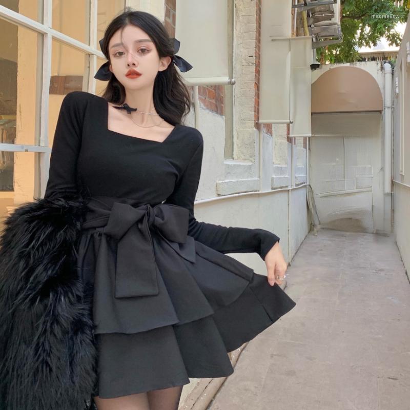 Casual Dresses Herstory Kawaii Pleated Mini Dress Women Solid Slim Sweet Party Female Clothing Korean Style Bow Designer Elegant 2023, Black
Casual Dresses Herstory Kawaii Pleated Mini Dress Women Solid Slim Sweet Party Female Clothing Korean Style Bow Designer Elegant 2023, Black