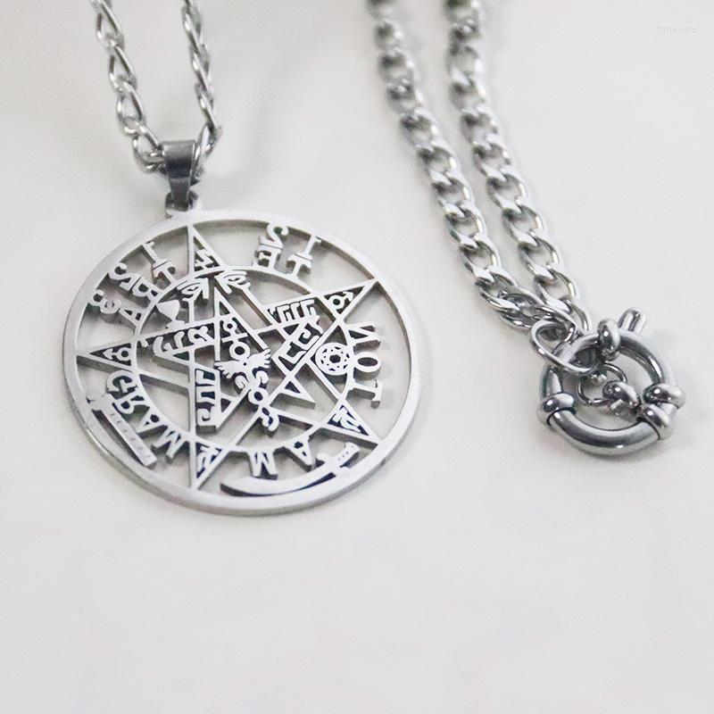Chains 1pc Big Round Star Stainless Steel Pendant Necklace 55cm NC Chain Custom Necklaces Men Geek Fashion Hiphop Punk Style Jewelry
Chains 1pc Big Round Star Stainless Steel Pendant Necklace 55cm NC Chain Custom Necklaces Men Geek Fashion Hiphop Punk Style Jewelry