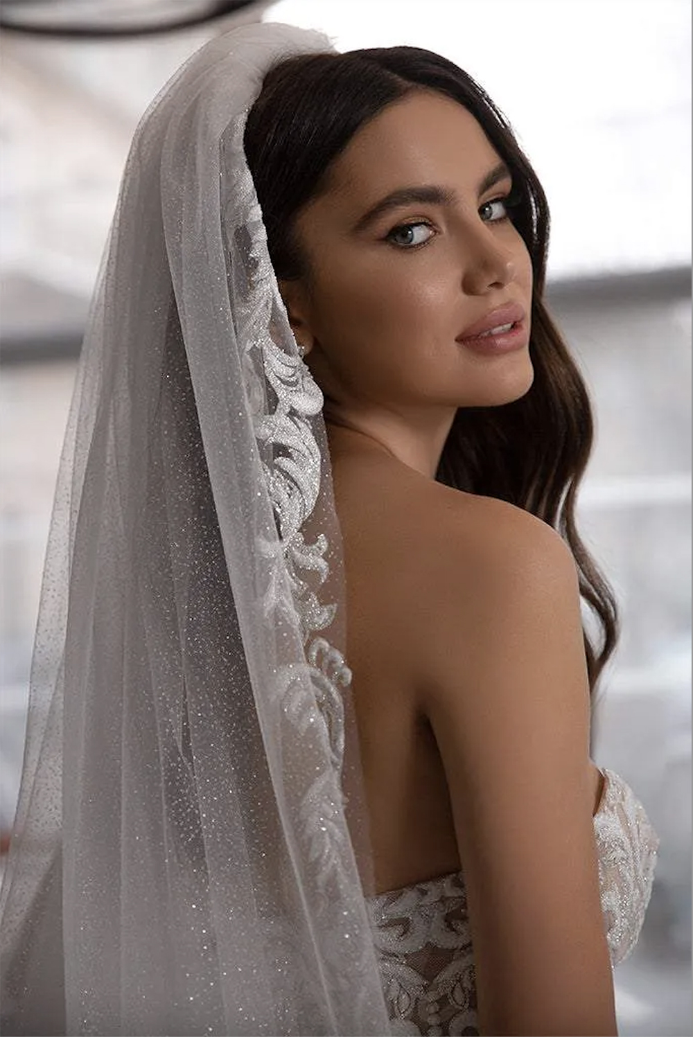 Dubai Arabic Puffy Lantern Sleeves A Line Wedding Dresses Sexy Sweetheart Lace Glitter Sequined Bridal Gowns Long Modest Reception Party Dress For Bri