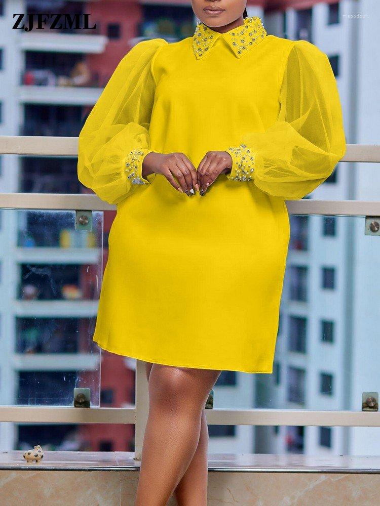 Casual Dresses 2023 Elegance Ladies Lapel Neck Lantern Long Sleeve Straight Dress Classic Mesh Beading Patchwork Comfortable Date Night, Black
Casual Dresses 2023 Elegance Ladies Lapel Neck Lantern Long Sleeve Straight Dress Classic Mesh Beading Patchwork Comfortable Date Night, Black