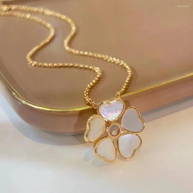Pendant Necklaces Fashion Luxury Champagne Shell Flower Love Necklace Women's Wedding Glass Accessories Brand Jewelry Exquisite Gift
Pendant Necklaces Fashion Luxury Champagne Shell Flower Love Necklace Women's Wedding Glass Accessories Brand Jewelry Exquisite Gift