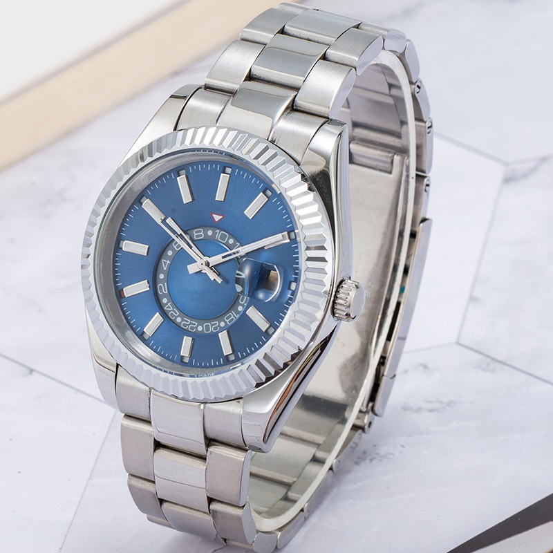 2023 watch montre de luxe mens automatic Mechanical watches 42mm full stainless steel Swim wristwatches sapphire luminous SKY calendar, 13
2023 watch montre de luxe mens automatic Mechanical watches 42mm full stainless steel Swim wristwatches sapphire luminous SKY calendar, 13