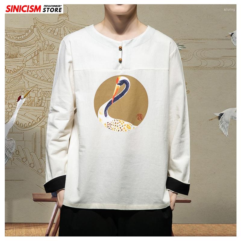 Men's T Shirts Sinicism Store 2023 Men Chinese Style Long Sleeve O-neck Shirt Spring Casual Vintage Male Fashion Printed Clothes, Beige(asiansize)
Men's T Shirts Sinicism Store 2023 Men Chinese Style Long Sleeve O-neck Shirt Spring Casual Vintage Male Fashion Printed Clothes, Beige(asiansize)