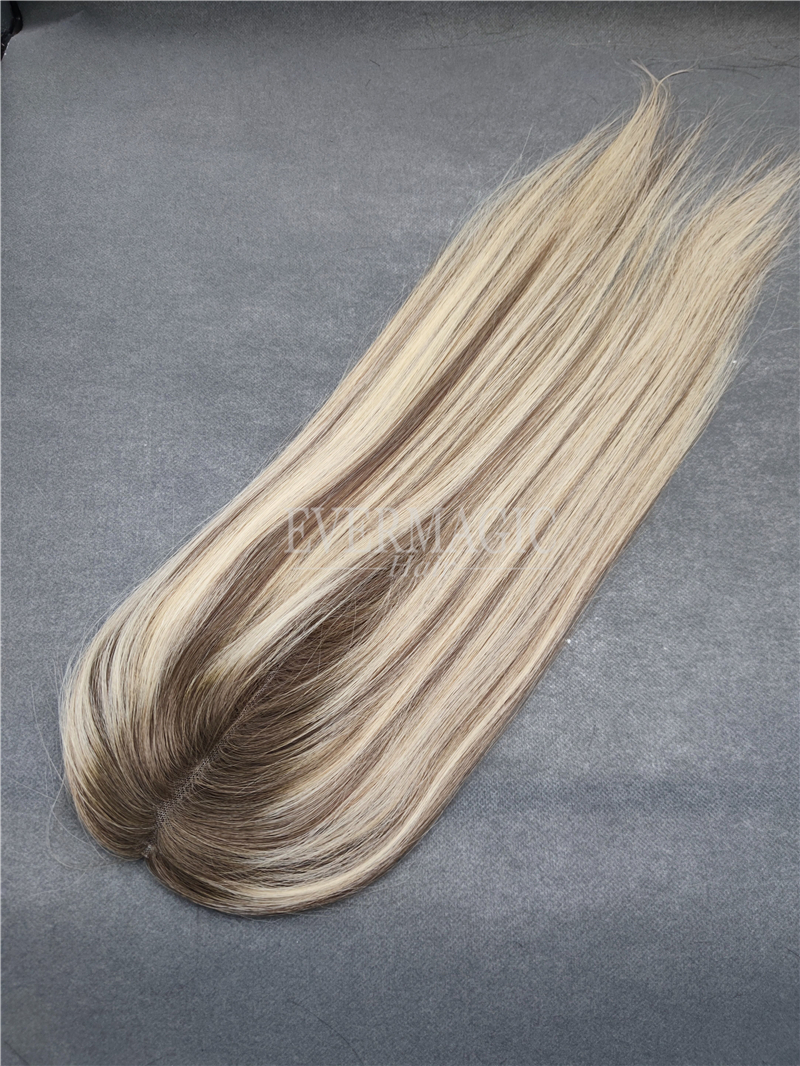 New Coming Stock Human Hair pieces Full Lace Base Toppers Toupee for Alopecia hair loss Thinning Women