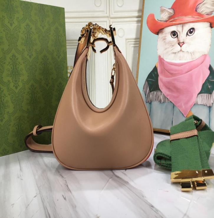 Attache Leather Hook Hobo Bags White Orange Black Khaki Four Colors 25cm 35cm Two Sizes Women Designer Half Moon Shoulder Bags5856448
Attache Leather Hook Hobo Bags White Orange Black Khaki Four Colors 25cm 35cm Two Sizes Women Designer Half Moon Shoulder Bags5856448