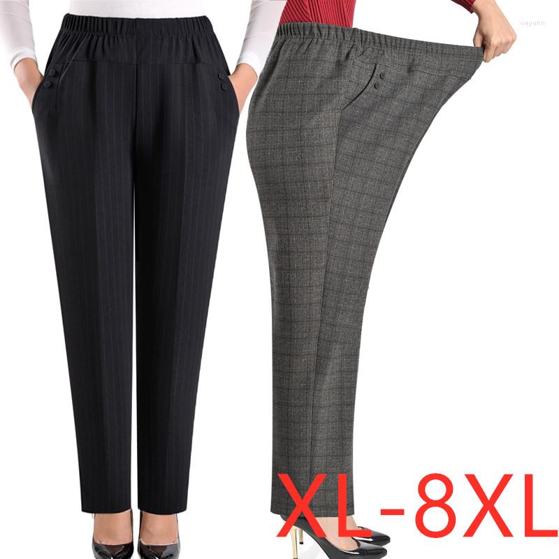 Women's Pants Extra Large Size Women Loose High Elastic Middle-aged Clothing 6XL 7XL 8XL Autumn Female Trousers, Lattice autumn
Women's Pants Extra Large Size Women Loose High Elastic Middle-aged Clothing 6XL 7XL 8XL Autumn Female Trousers, Lattice autumn