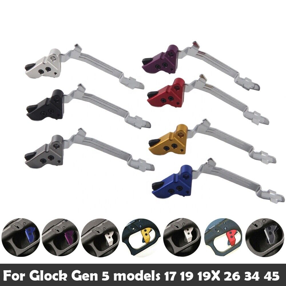 Aluminum Flat Trigger Shoe with Free Stainless steel Bar fit Gen 5 17 19 22 23 26 27 34 Glock, Gen5
Aluminum Flat Trigger Shoe with Free Stainless steel Bar fit Gen 5 17 19 22 23 26 27 34 Glock, Gen5
