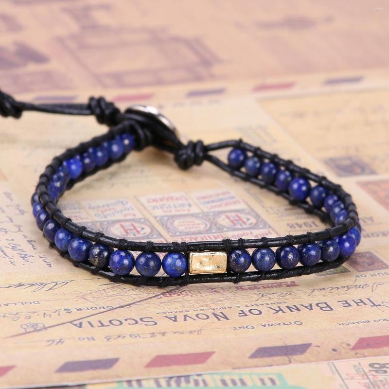 Charm Bracelets KELITCH 4MM Stone Beaded Fashion Handmade Jewelry Gift Women Leather Wrap Bangles Man Bracelet Accessories Wholesale
Charm Bracelets KELITCH 4MM Stone Beaded Fashion Handmade Jewelry Gift Women Leather Wrap Bangles Man Bracelet Accessories Wholesale