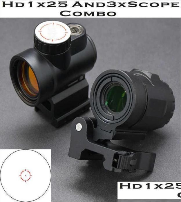 Scopes Tactical Hd 1X25 Red Dot Sight Rifle Scope 3X Magnifiers Combination Quick Release Side Weaver Picatinny Mount Hunting Sh D6369758, Black
Scopes Tactical Hd 1X25 Red Dot Sight Rifle Scope 3X Magnifiers Combination Quick Release Side Weaver Picatinny Mount Hunting Sh D6369758, Black