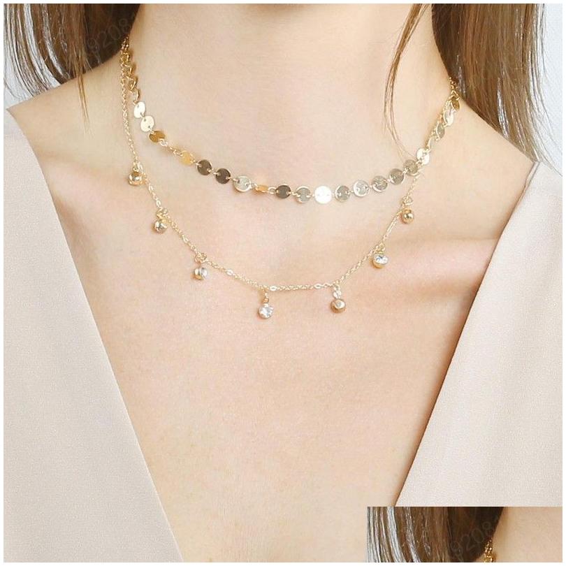 Pendant Necklaces Collier Necklace Mtilayer Tassel Disc Zircon Long Ladies Jewelry Stainless Steel Gold Collares Drop Delivery Pendan Dhtql
Pendant Necklaces Collier Necklace Mtilayer Tassel Disc Zircon Long Ladies Jewelry Stainless Steel Gold Collares Drop Delivery Pendan Dhtql