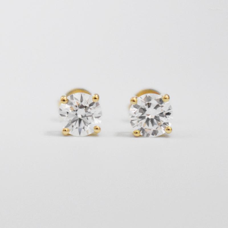 Stud Earrings Maiyi Stamped Lab Grown Diamond Pure 18k Gold 0.5ct 5mm D VS Each Earring Studs Fashionable For Women
Stud Earrings Maiyi Stamped Lab Grown Diamond Pure 18k Gold 0.5ct 5mm D VS Each Earring Studs Fashionable For Women