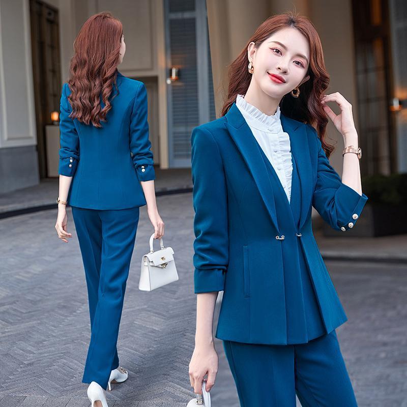 Women' Two Piece Pants Autumn Winter Long Sleeve Elegant Blazers And 2 Stes Formal Jacket Office Suit For Trouser SuitWomen
Women' Two Piece Pants Autumn Winter Long Sleeve Elegant Blazers And 2 Stes Formal Jacket Office Suit For Trouser SuitWomen