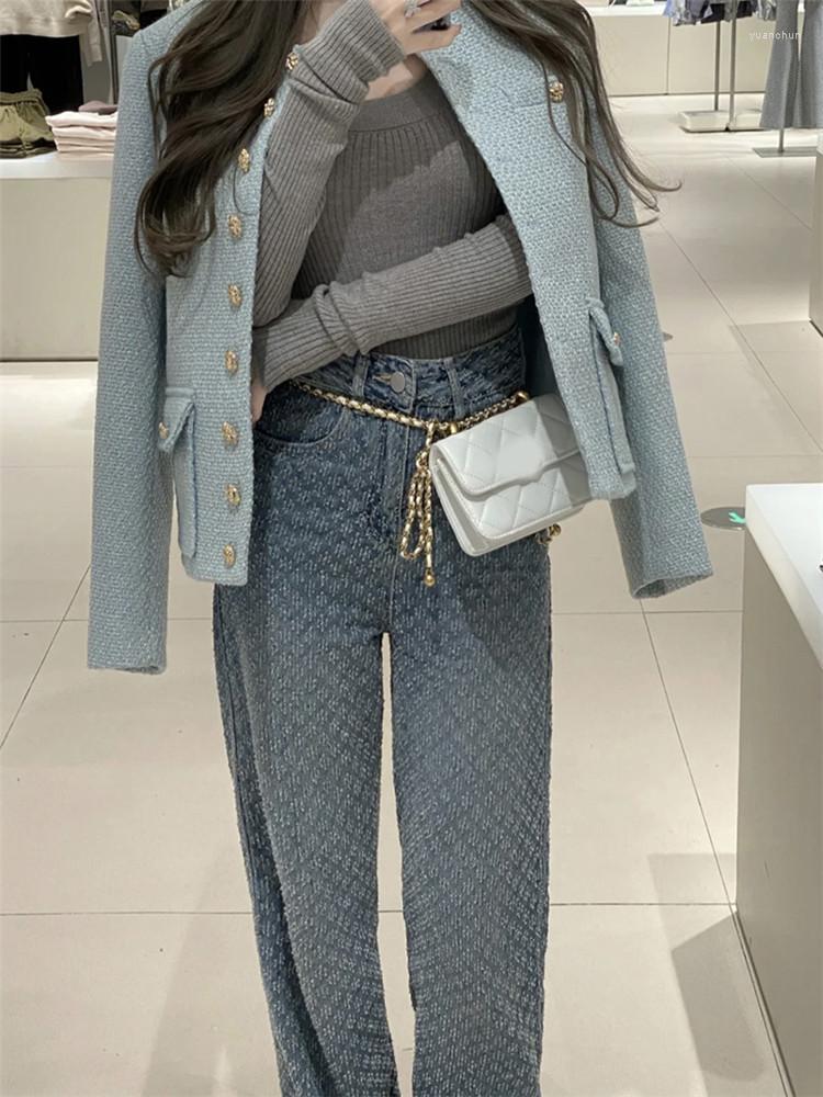 Women' Jackets Fall Fashion Elegant Lady Twee Jacket Celebrity Retro Coat Long Sleeve Single Breast Buttons Cardigan O Neck Blue Outwear
Women' Jackets Fall Fashion Elegant Lady Twee Jacket Celebrity Retro Coat Long Sleeve Single Breast Buttons Cardigan O Neck Blue Outwear