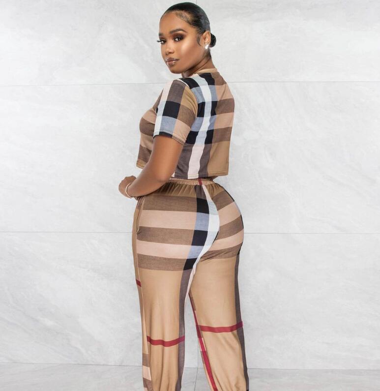 Women's Tracksuits 2023 New Fashion O-neck Short-sleeved Printed T-shirt and Lace-up Trousers Summer Workplace Business Fashion Women's Suit