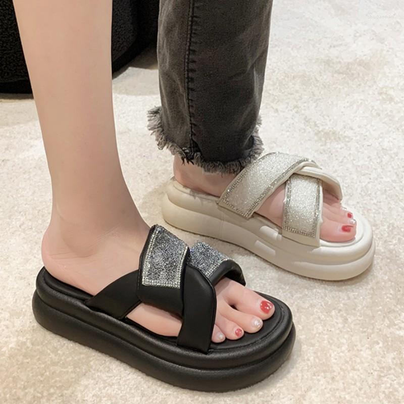 Slippers 2023 Flats Crystal Fashion Summer Women Shoes Casual Dress Flip Flops Beach Sandals Slingbacks Slides Mujer Zapatos, Black
Slippers 2023 Flats Crystal Fashion Summer Women Shoes Casual Dress Flip Flops Beach Sandals Slingbacks Slides Mujer Zapatos, Black