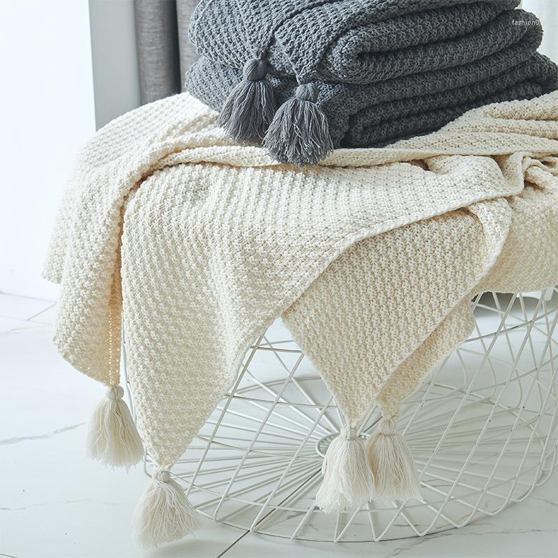 Scarves Ordic Tassel Knitted Blanket Shawl Wraps Solid Thread For Bed Sofa Throw Large Size Air Conditioner 2023
Scarves Ordic Tassel Knitted Blanket Shawl Wraps Solid Thread For Bed Sofa Throw Large Size Air Conditioner 2023