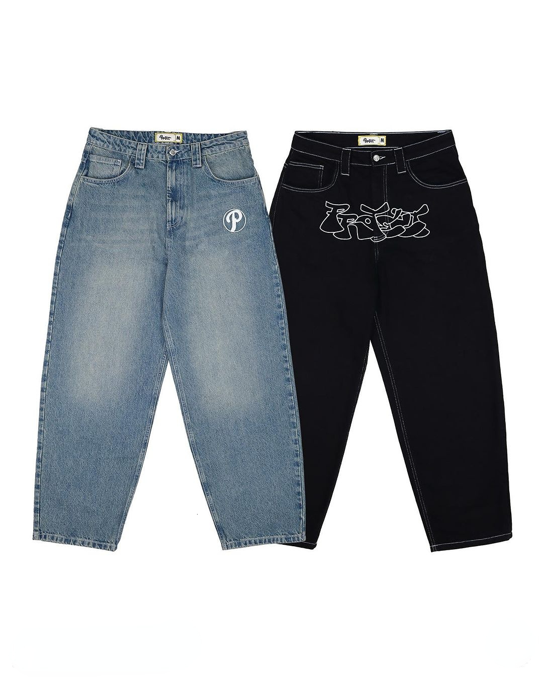 Men's Jeans Street Retro Hip Hop Protect Print Jeans Trend Fashion Black High-waist Jeans Y2k Men Oversized Baggy Casual Wide Leg Pants 230524