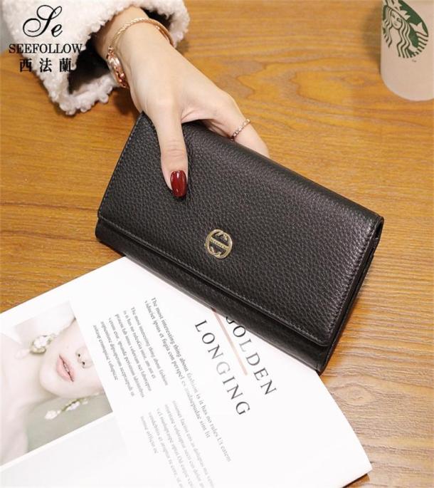 Purses Leather Wallet women039s long new fashion large capacity soft cowhide wallets multi Card Holder3359903, Black
Purses Leather Wallet women039s long new fashion large capacity soft cowhide wallets multi Card Holder3359903, Black