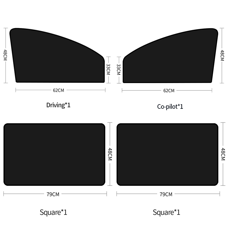 Magnetic Car Sun Curtain Anti UV Sunshade Auto Foldable Side Window Sun Protection Car Mosquito Net Interior Parts Accessories