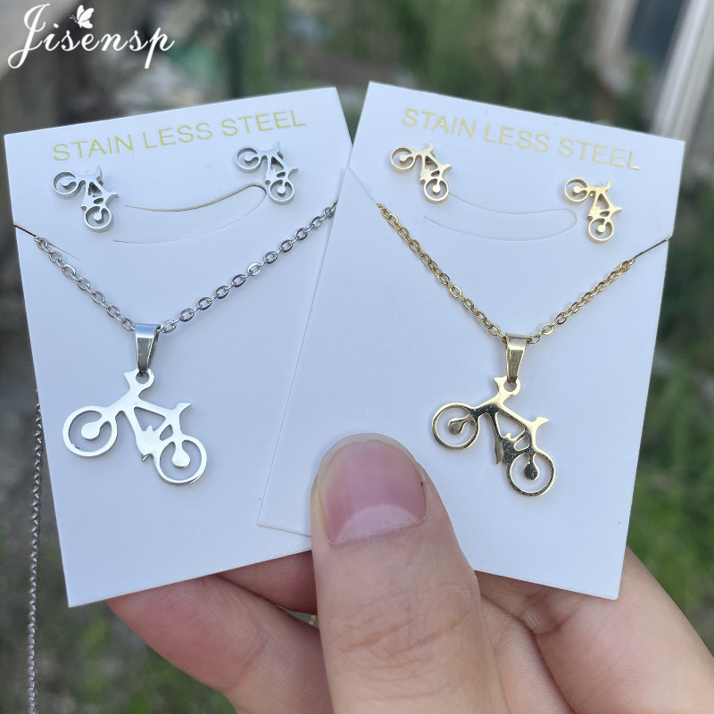 Stainless Steel Chain Necklaces for Women Men Hip Hop Bike Bicycle Stud Earrings Fashion Jewelry Sets Accessories Friends Gifts
Stainless Steel Chain Necklaces for Women Men Hip Hop Bike Bicycle Stud Earrings Fashion Jewelry Sets Accessories Friends Gifts
