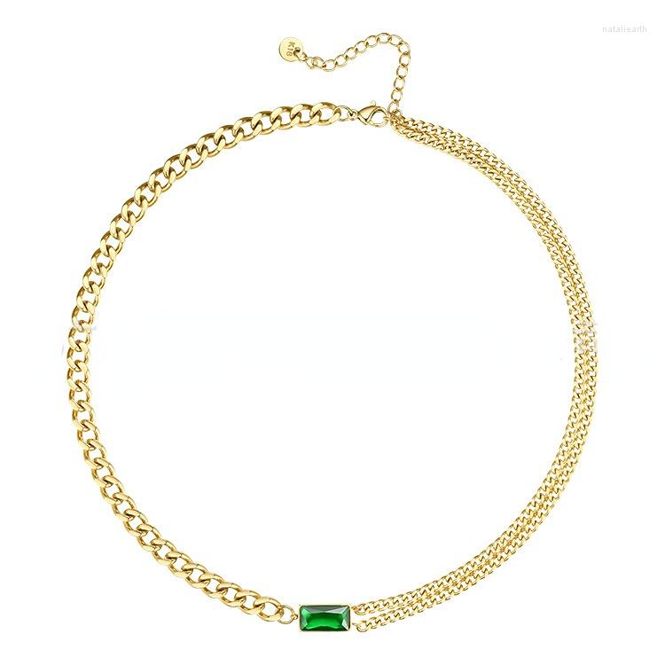 Chains 18K Gold Plated Titanium Steel Double-layered Chain Clavicle Fashion Design The Same Necklace
Chains 18K Gold Plated Titanium Steel Double-layered Chain Clavicle Fashion Design The Same Necklace