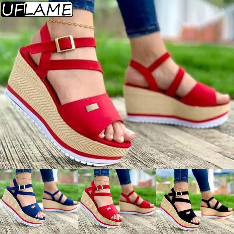 Sandals UFLAME Shoes For Women Wedge Heel Thick Increase Beach Holiday Slippers Peep Toe Women's Sandal Summer 2023, Black
Sandals UFLAME Shoes For Women Wedge Heel Thick Increase Beach Holiday Slippers Peep Toe Women's Sandal Summer 2023, Black