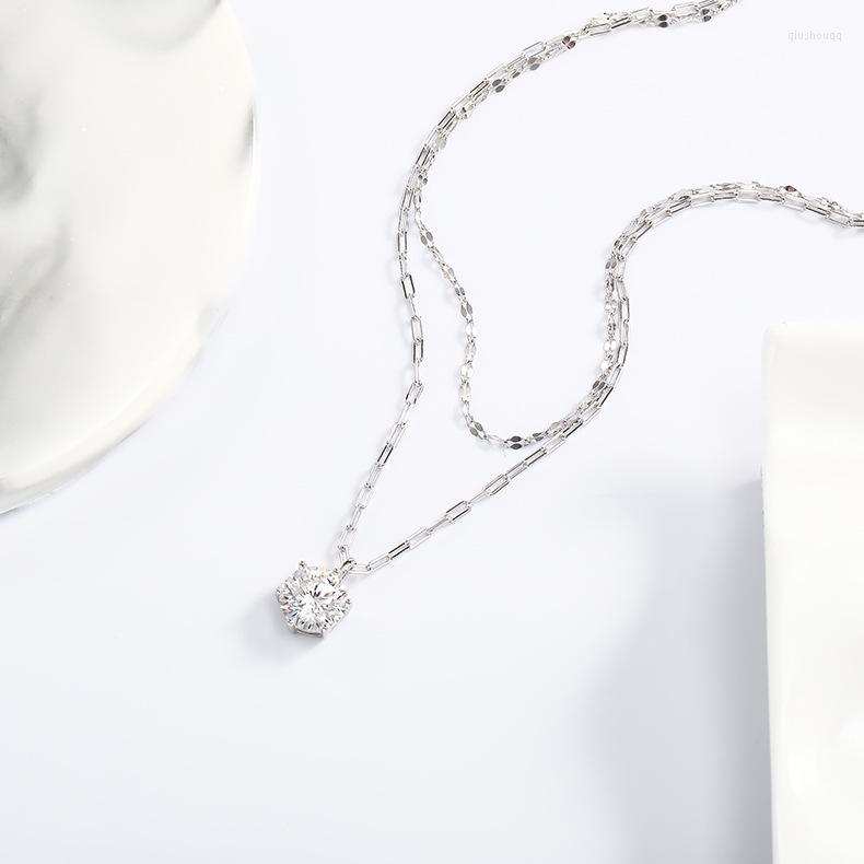Chains Shiny Selection S925 Full Body Sterling Silver 2 Classic Six Claw Double Layer Tassel Mosan Diamond Necklace
Chains Shiny Selection S925 Full Body Sterling Silver 2 Classic Six Claw Double Layer Tassel Mosan Diamond Necklace