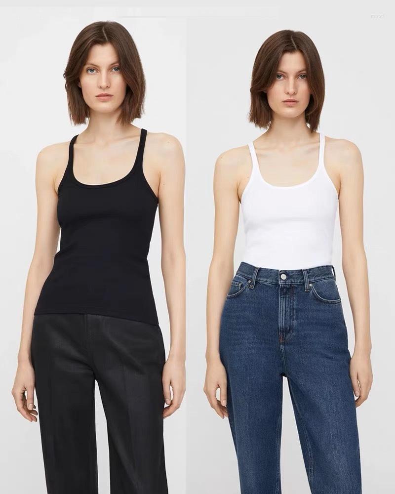 Women's Tanks 2023 Low Round Neck Two-color Threaded Vest Sling Elastic Women, White
Women's Tanks 2023 Low Round Neck Two-color Threaded Vest Sling Elastic Women, White